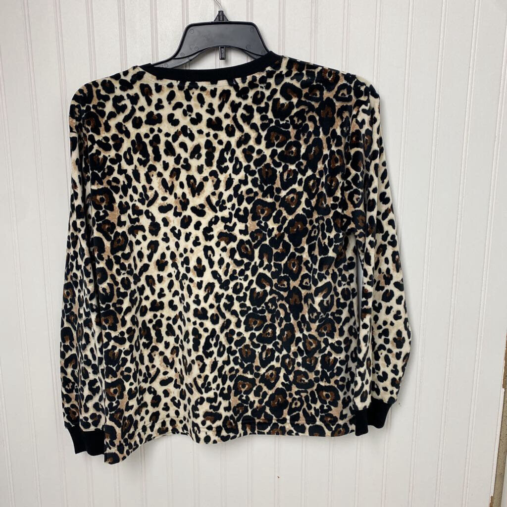CHEETA VELOUR LONG SLEEVED
