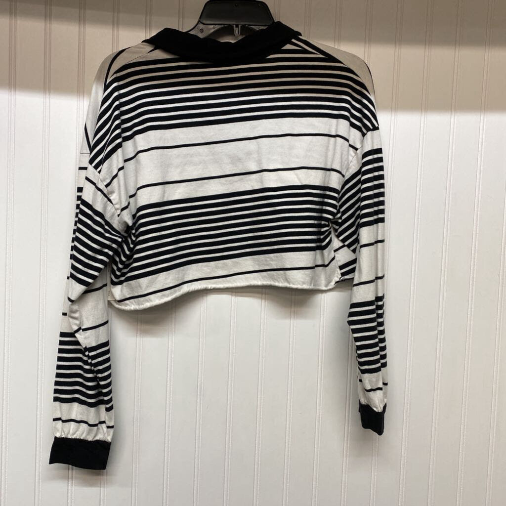 LONG SLEEVE CROPPED POLO SHIRT