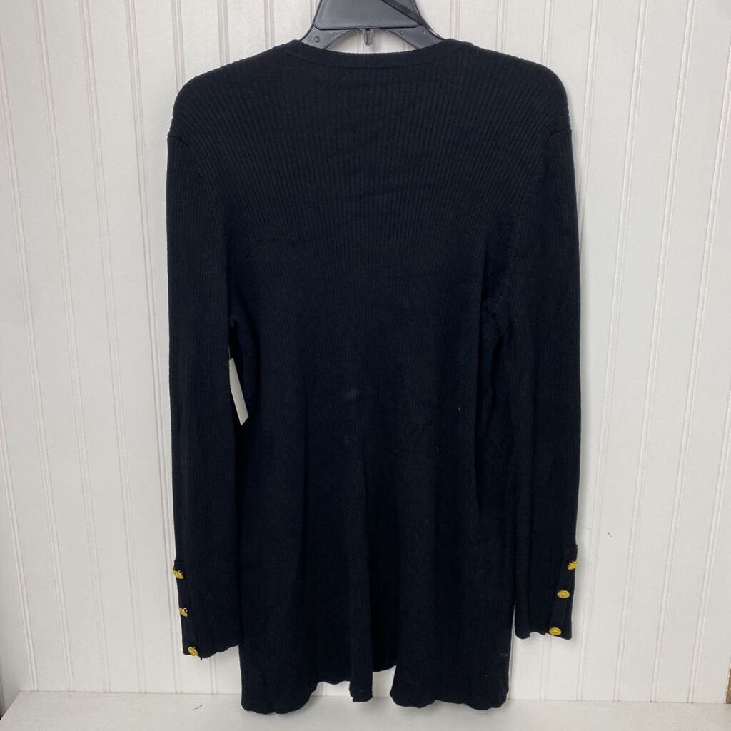 *RIBBED LONG SLEEVE CARDIGAN