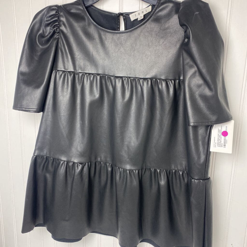 LADIES PLEATHER SHIRT