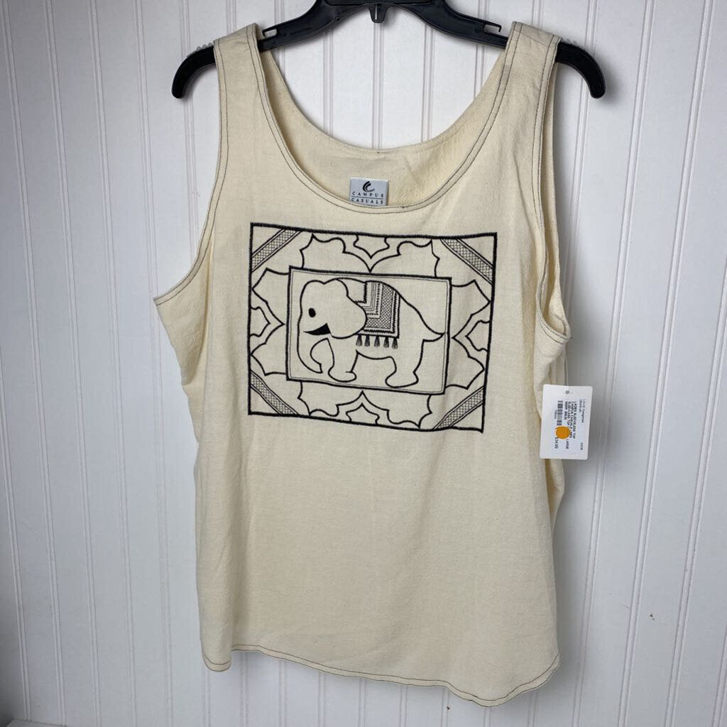 LINEN SLEEVLESS TOP
