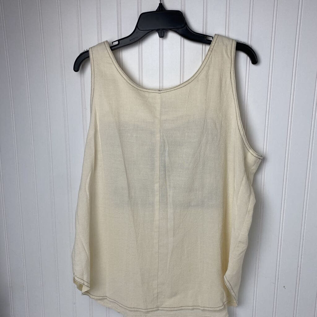 LINEN SLEEVLESS TOP