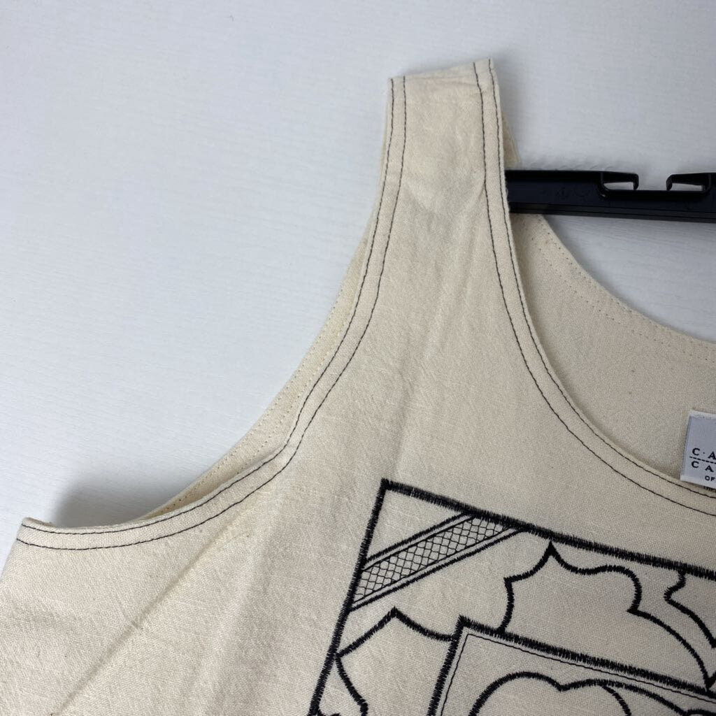 LINEN SLEEVLESS TOP