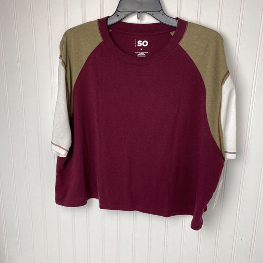 TRI COLORED SHORT SLEEVED