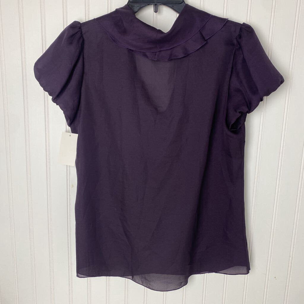V NECK RUFFEL SHIRT