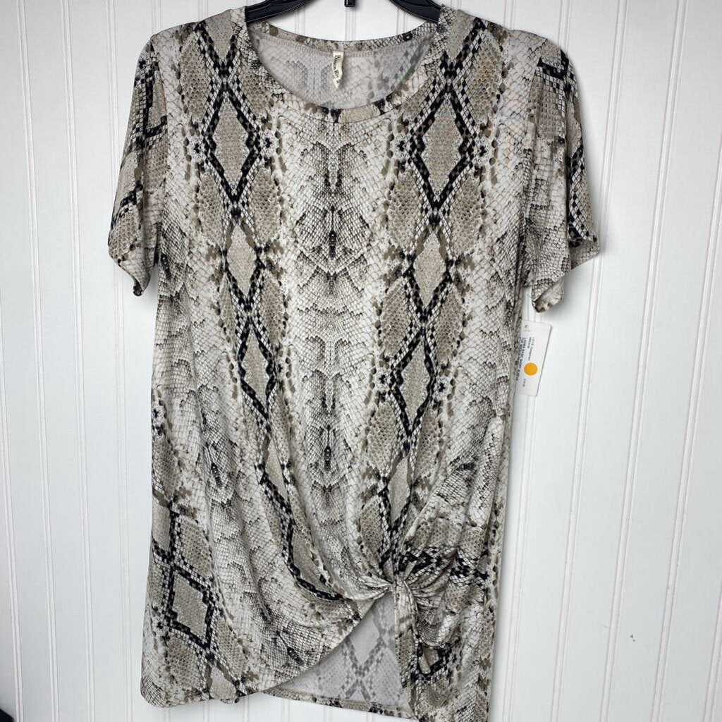 SNAKE PRINT TOP
