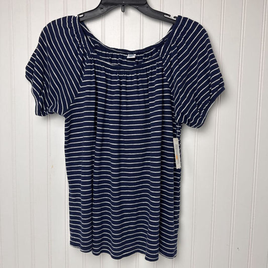 SHORT SLEEVE KNIT BLOUSE