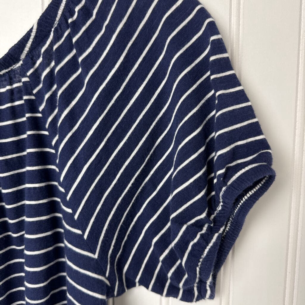 SHORT SLEEVE KNIT BLOUSE