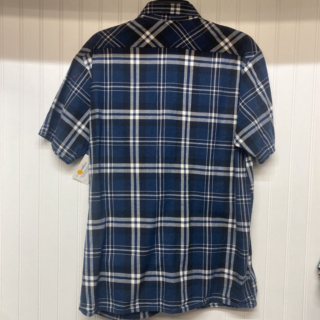 BLUE PLAID BUTTON DOWN