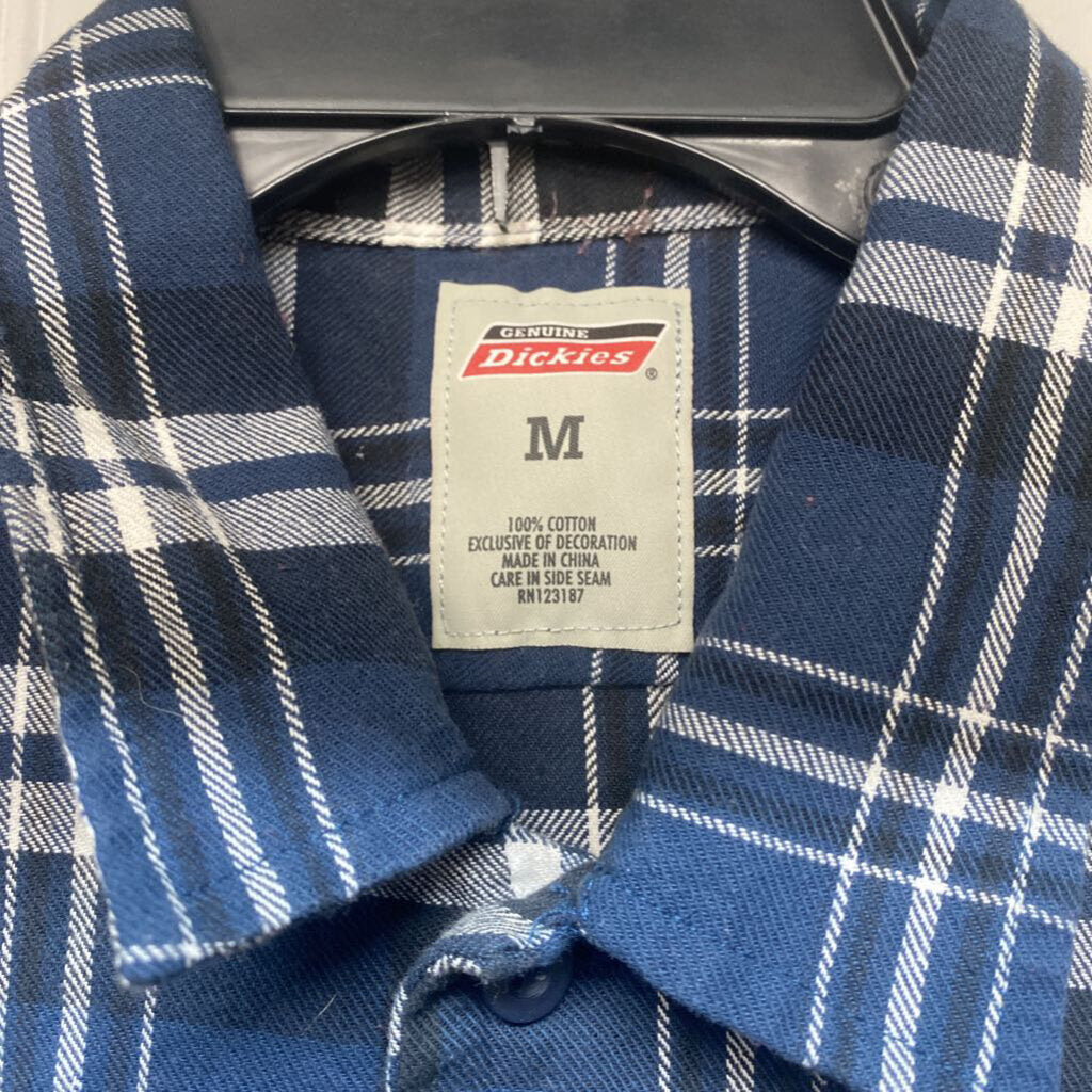 BLUE PLAID BUTTON DOWN