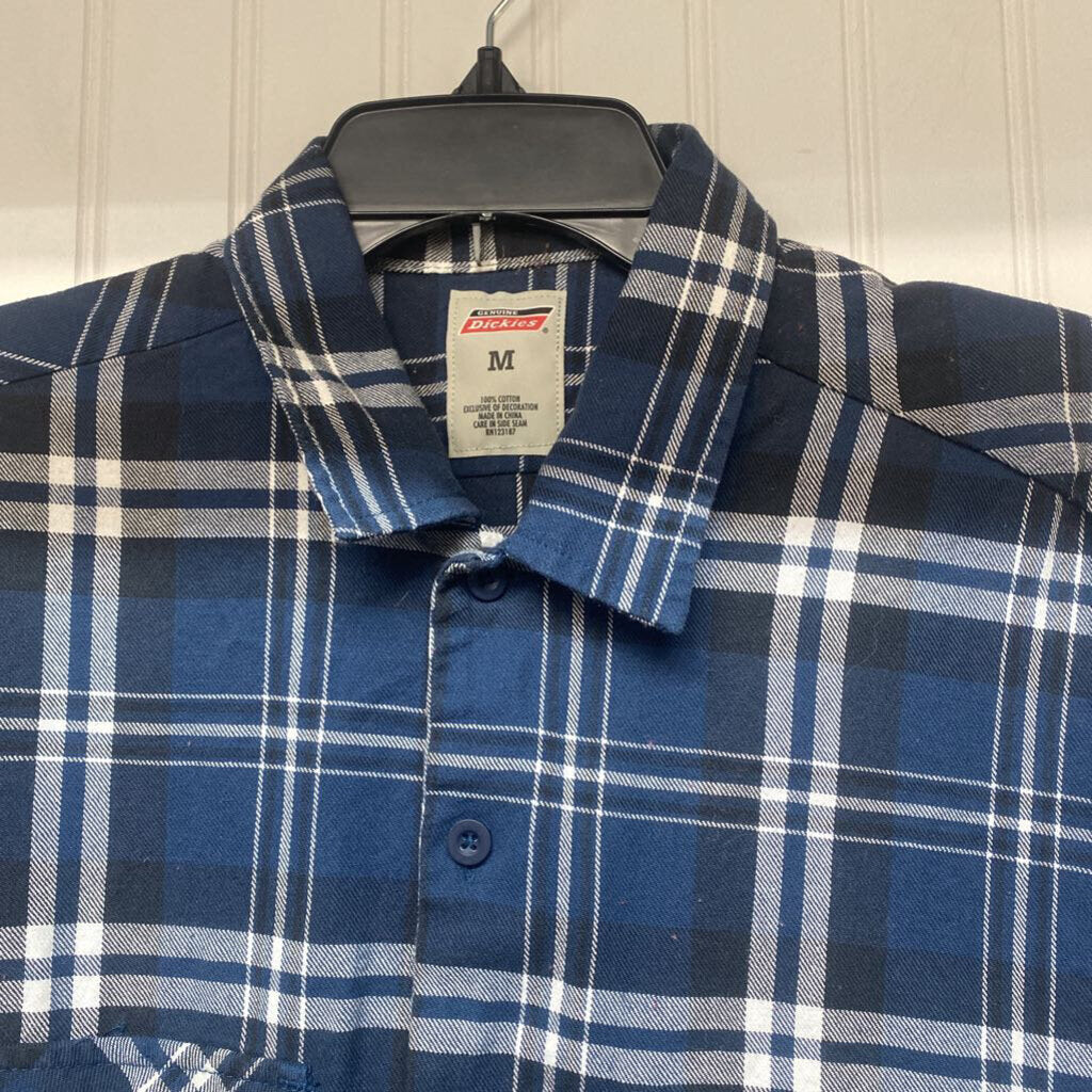 BLUE PLAID BUTTON DOWN