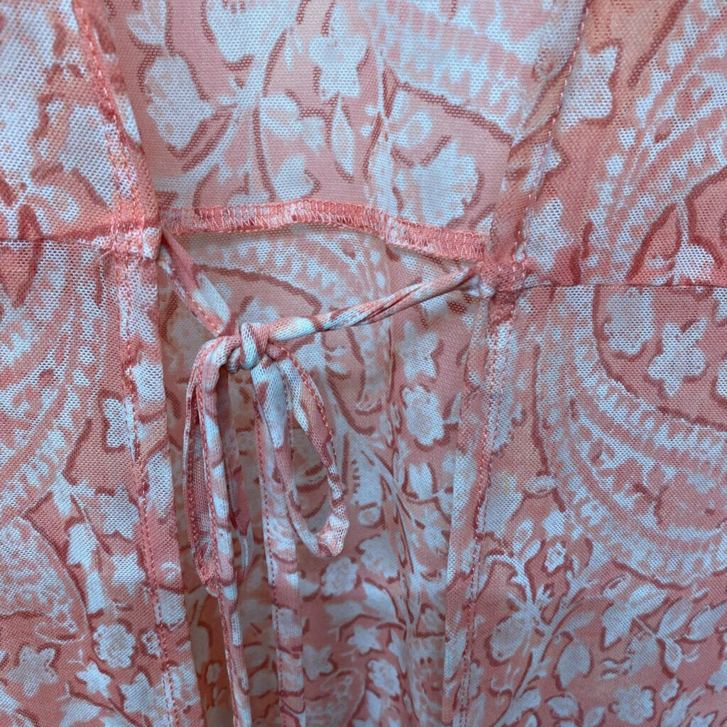 SHEER PRINTED CARDIGAN
