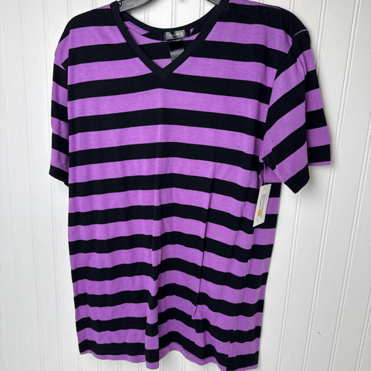 BLK & PURPLE SHORT SLEEVED