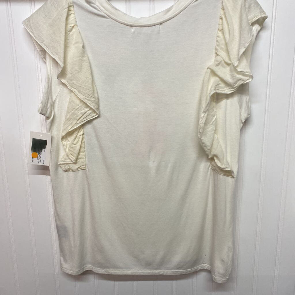 RUFFLED SLEEVLESS TOP