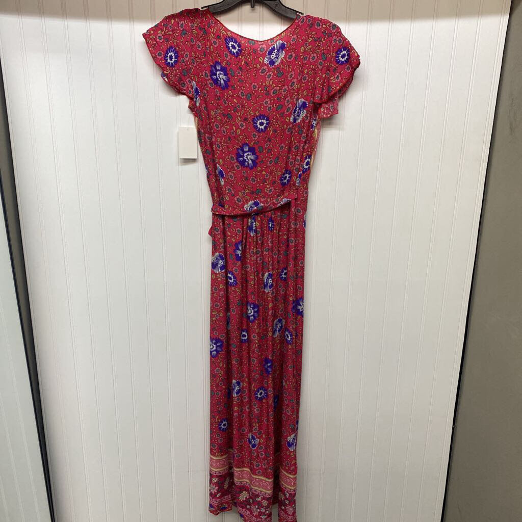 FLORAL WRAP DRESS