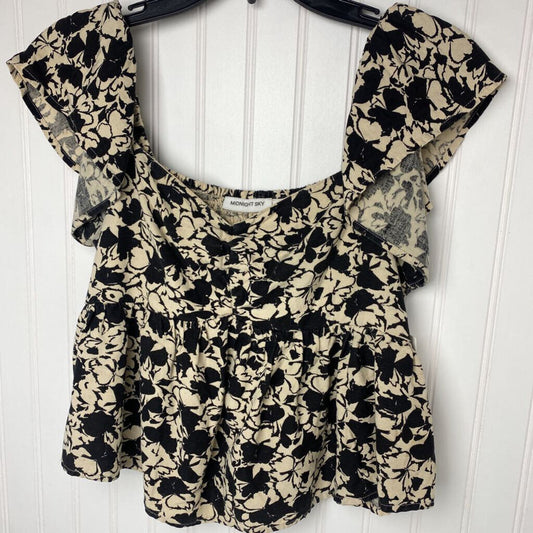 RUFFELED SLEEVLESS CROP TOP