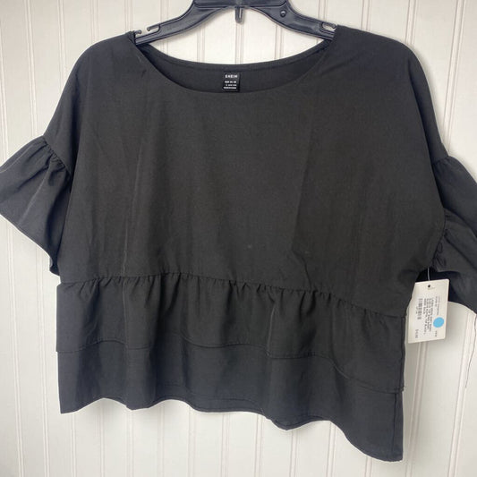 SHORT SLEEVE RUFFEL TOP