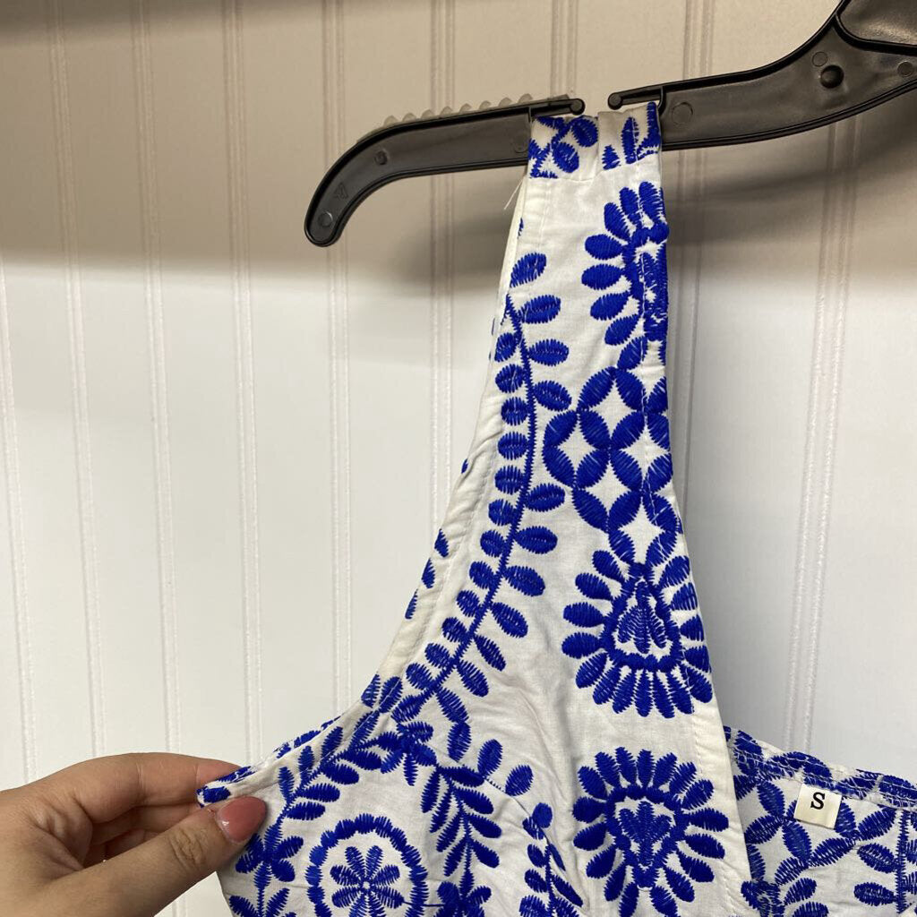 FRONT BUTTON HALTER TOP