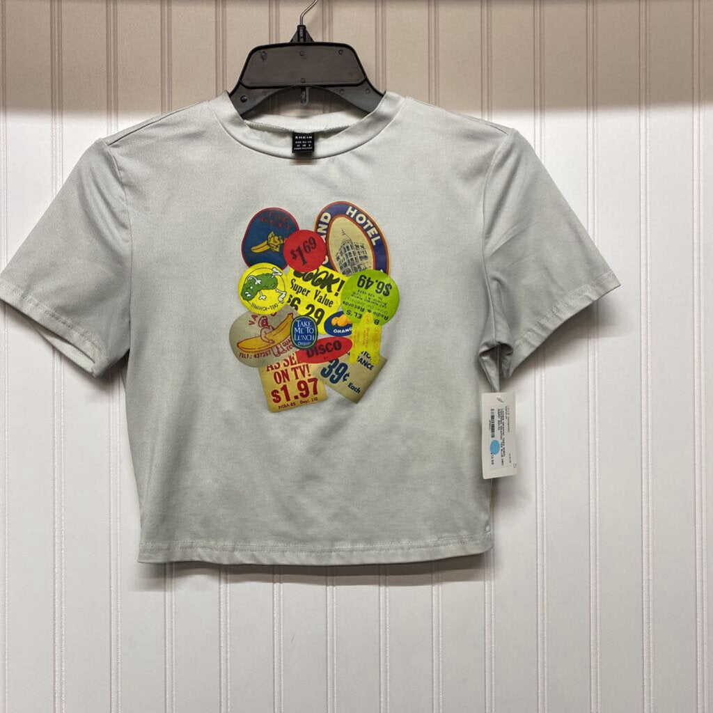 CROPPED GRAPHIC TEE