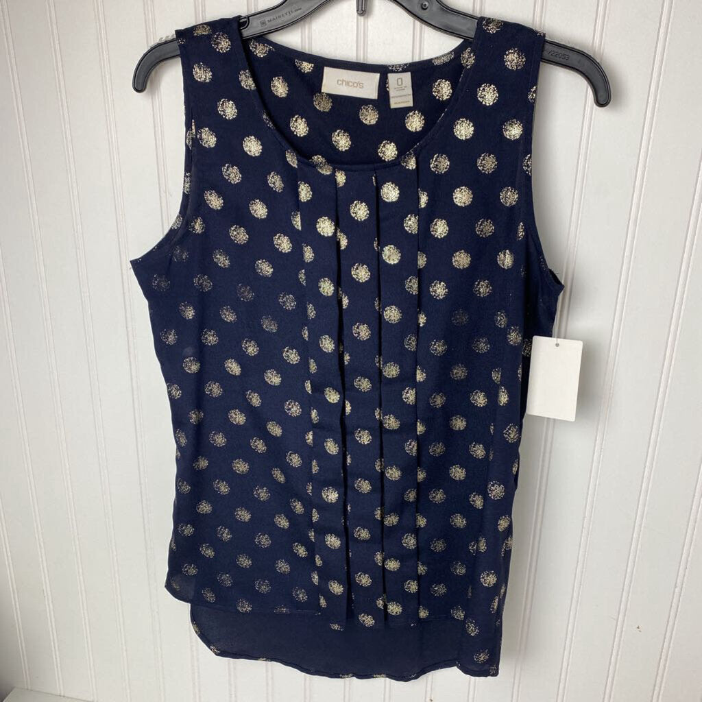 SHEAR SLEEVLESS TOP