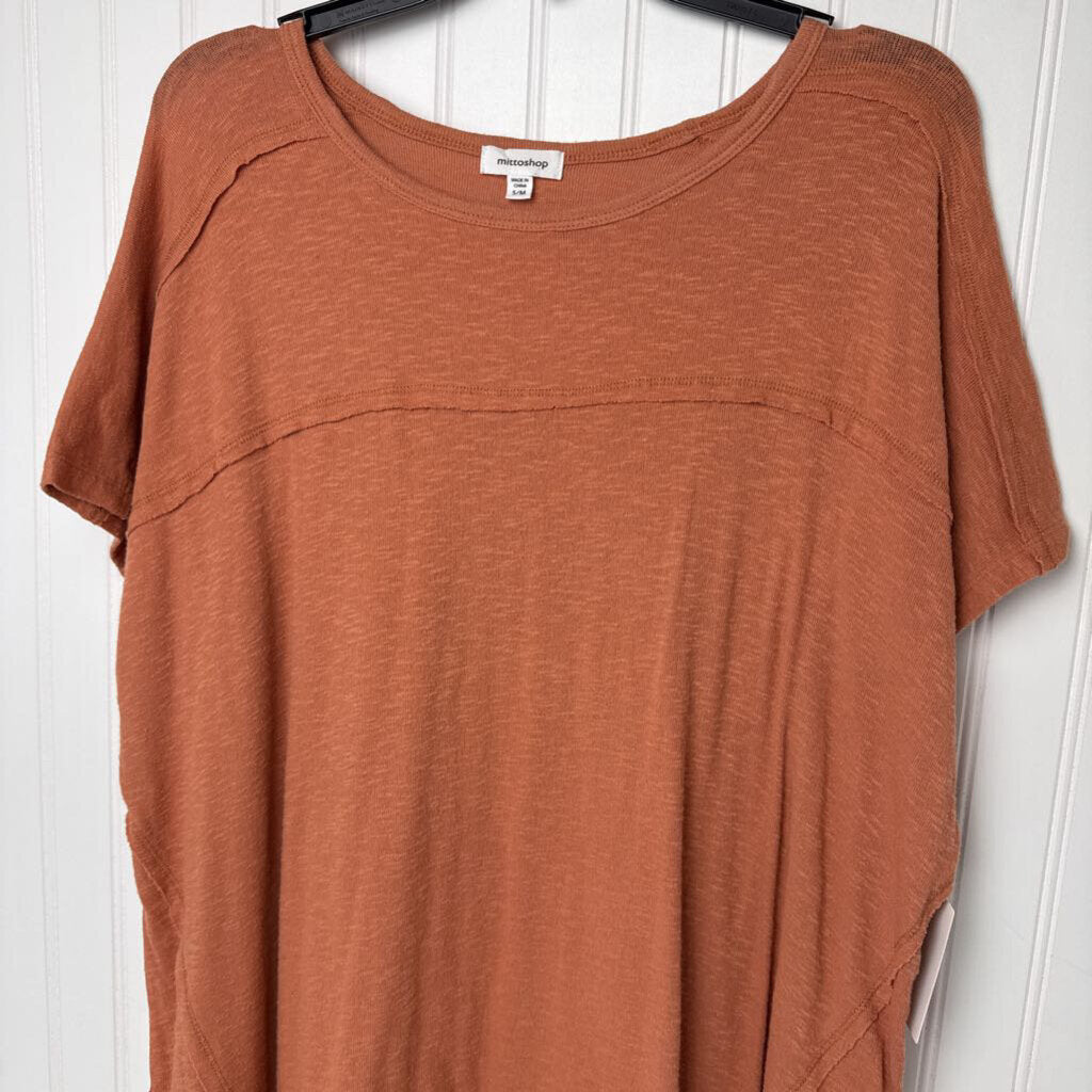 SHORT SLEEVE KNIT TUNIC