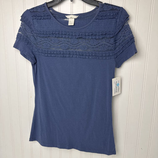 SHORT SLEEVE LACE SHIRT