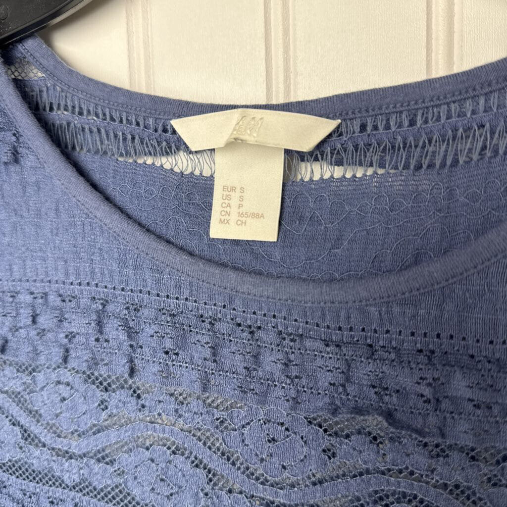SHORT SLEEVE LACE SHIRT