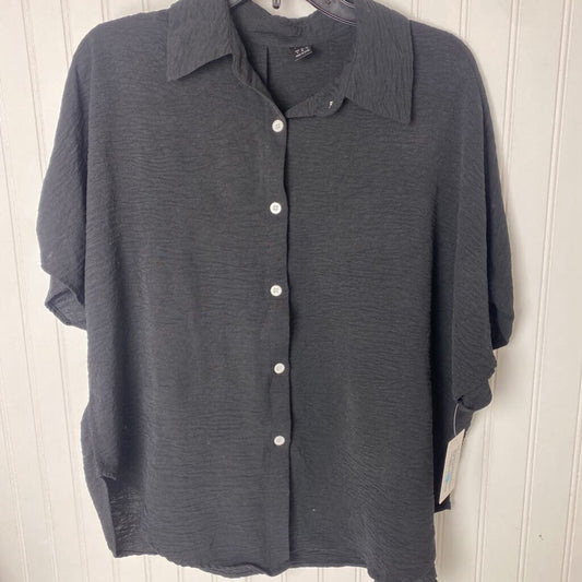 LADIES BUTTON DOWN SHORT SLEEVE SHIRT