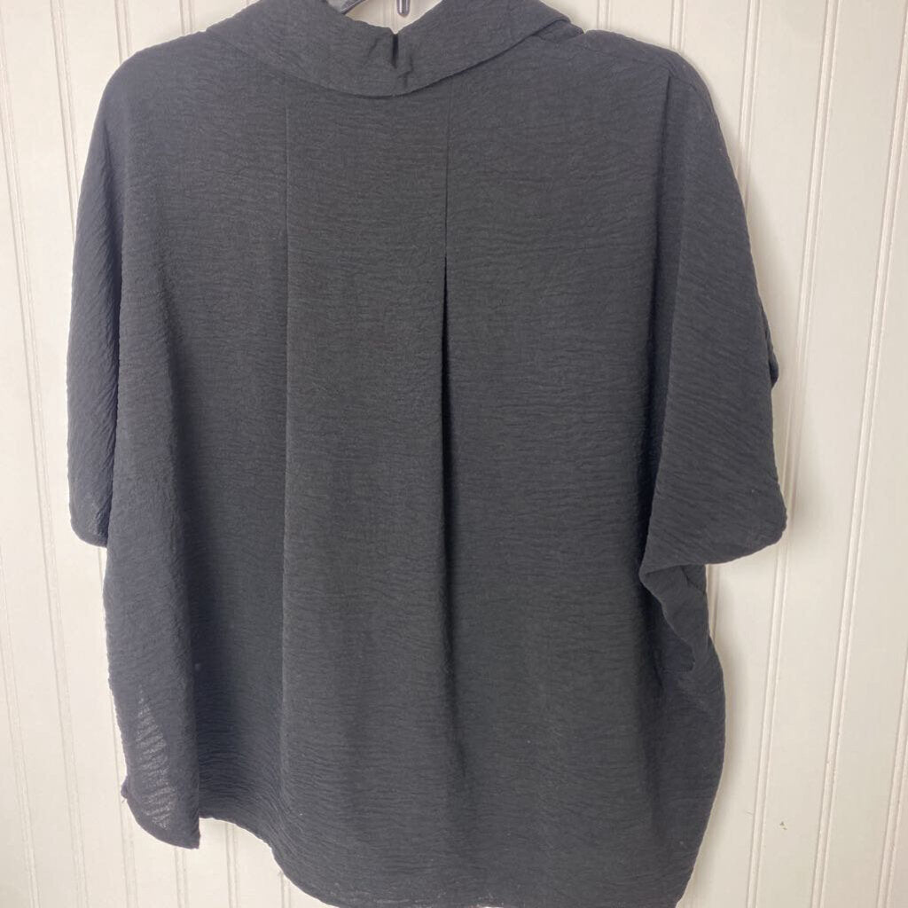 LADIES BUTTON DOWN SHORT SLEEVE SHIRT