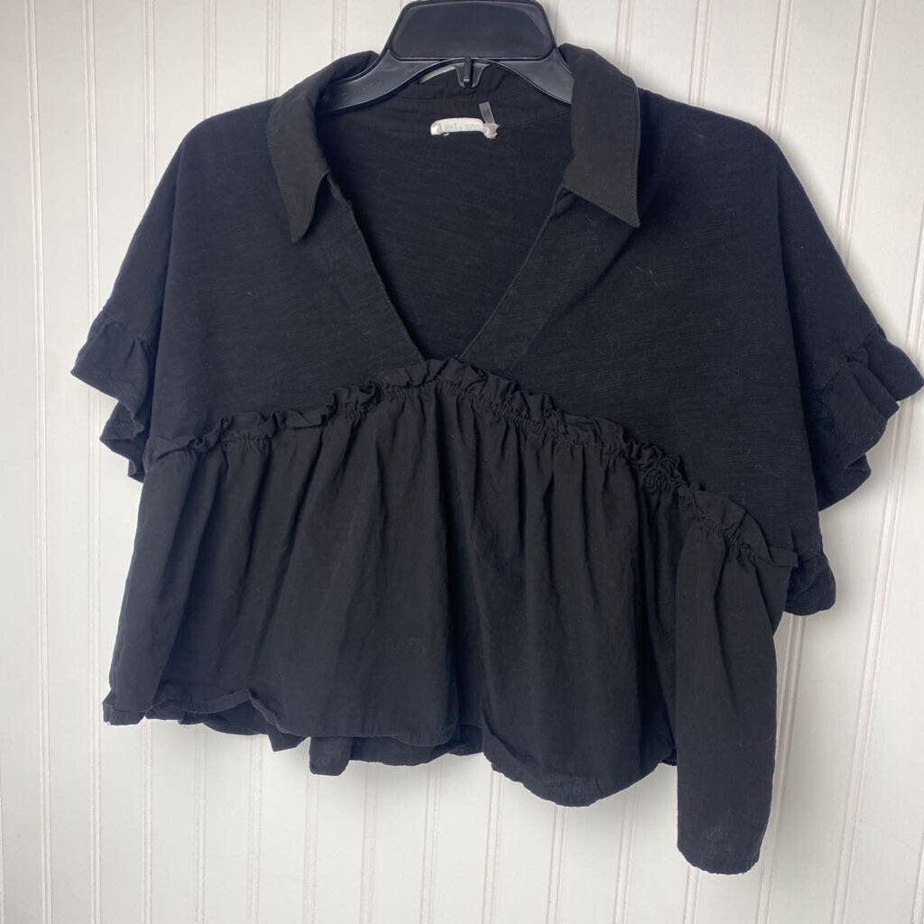 LADIES BLACK DRESS SHIRT