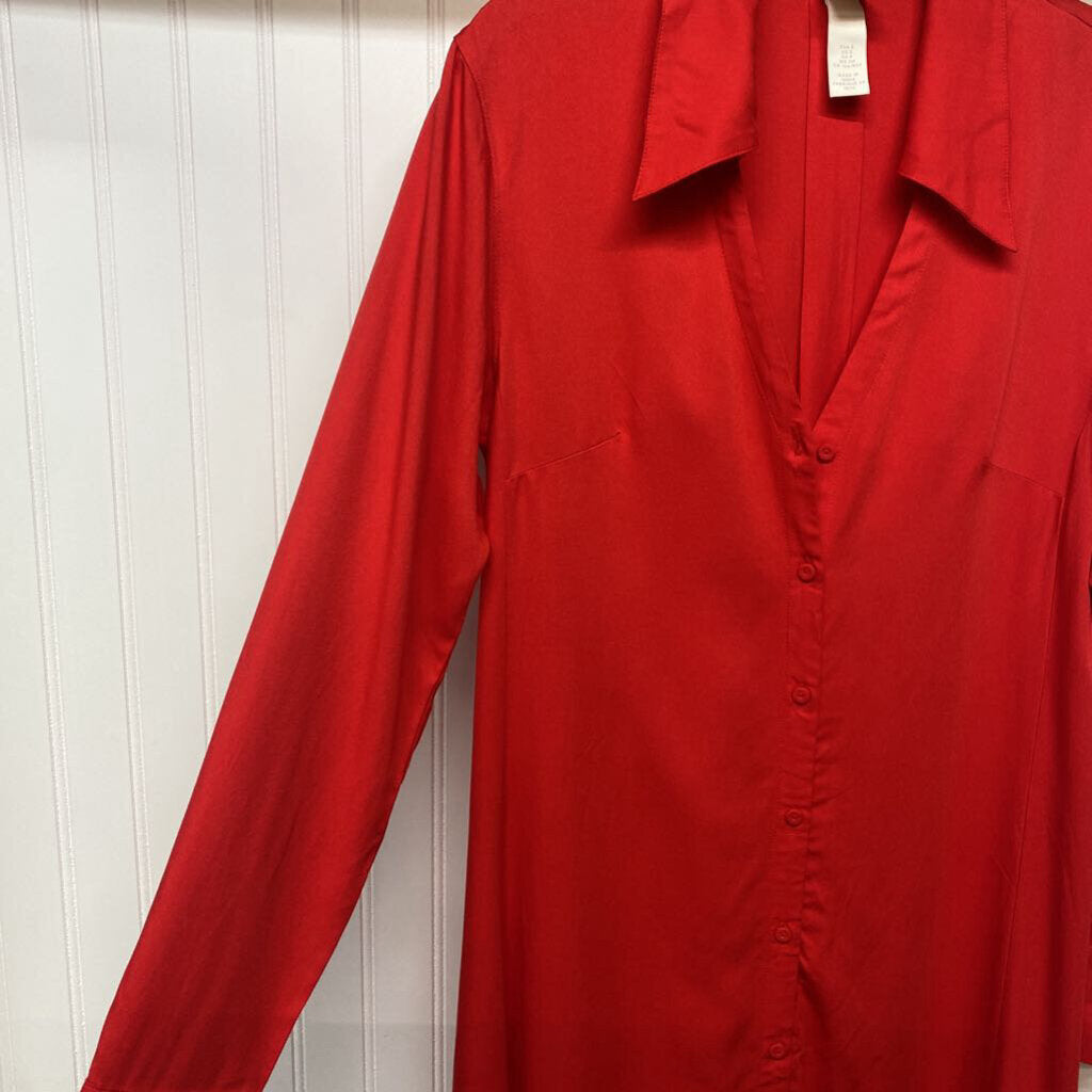 LONG SLEEVED BUTTON UP DRESS