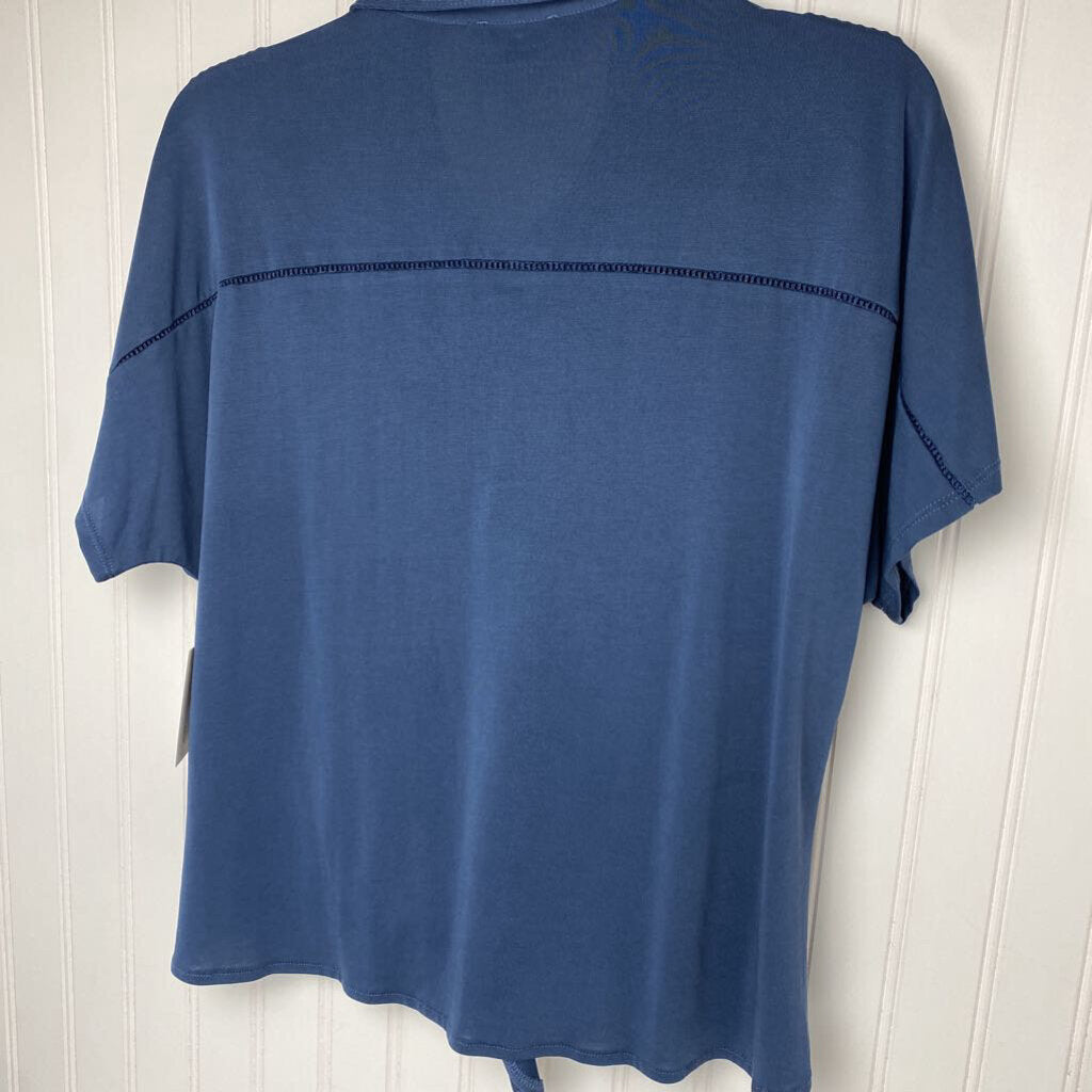 BUTTON UP SHORT SLEEVE TOP