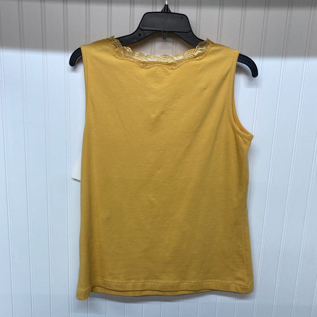 SQUARE NECK LACE TANK TOP