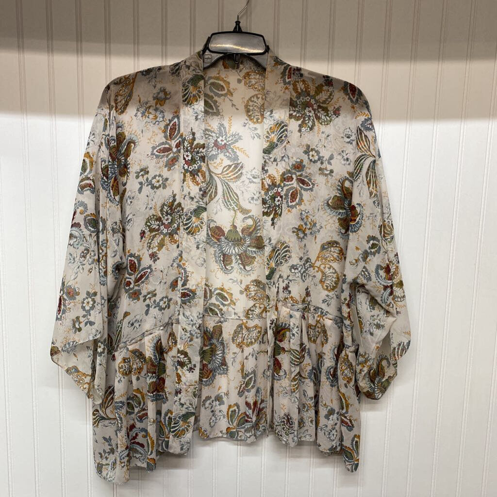 OPEN FRONT SHEER CARDIGAN