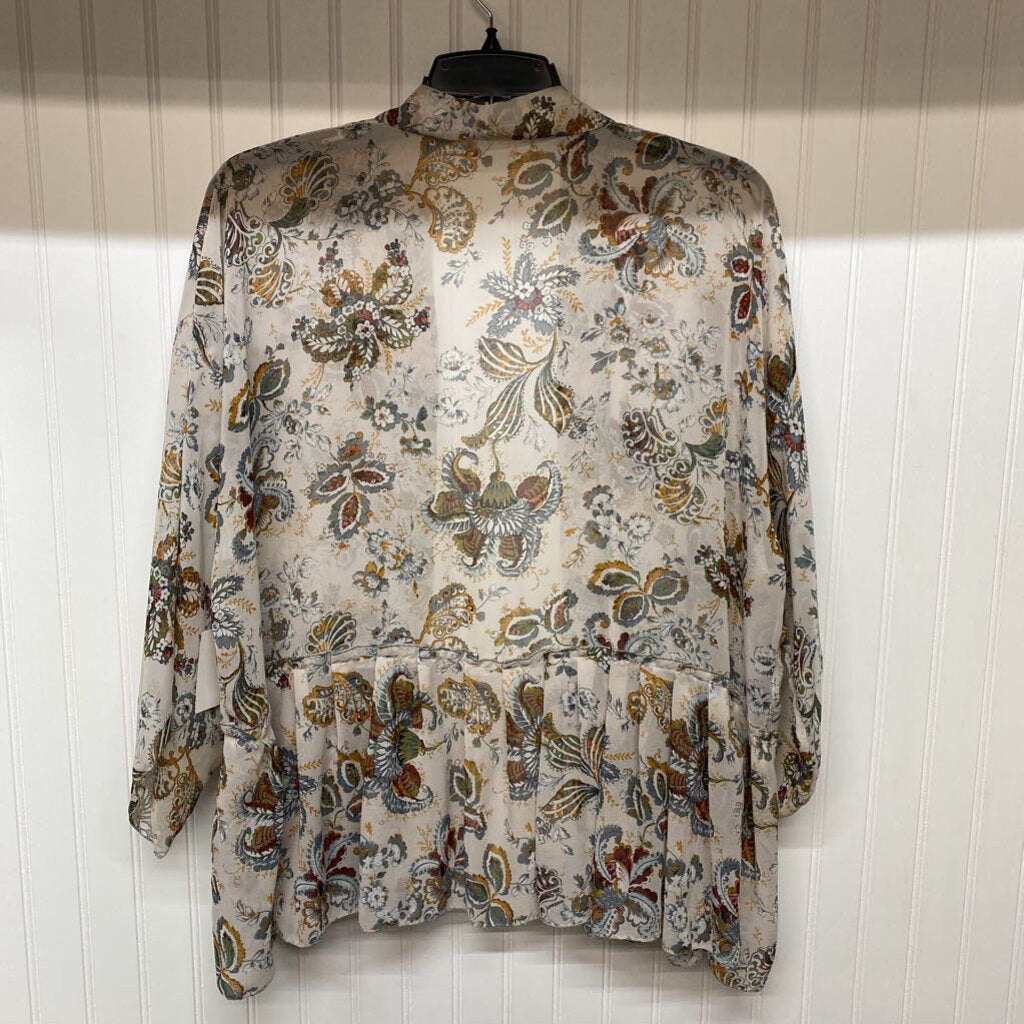 OPEN FRONT SHEER CARDIGAN