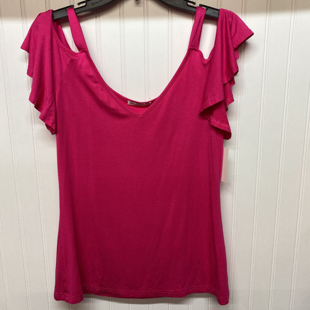COLD SHOULDER KNIT TOP