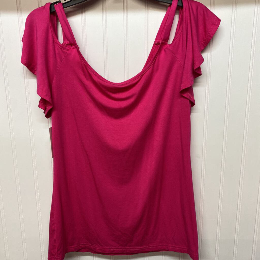 COLD SHOULDER KNIT TOP