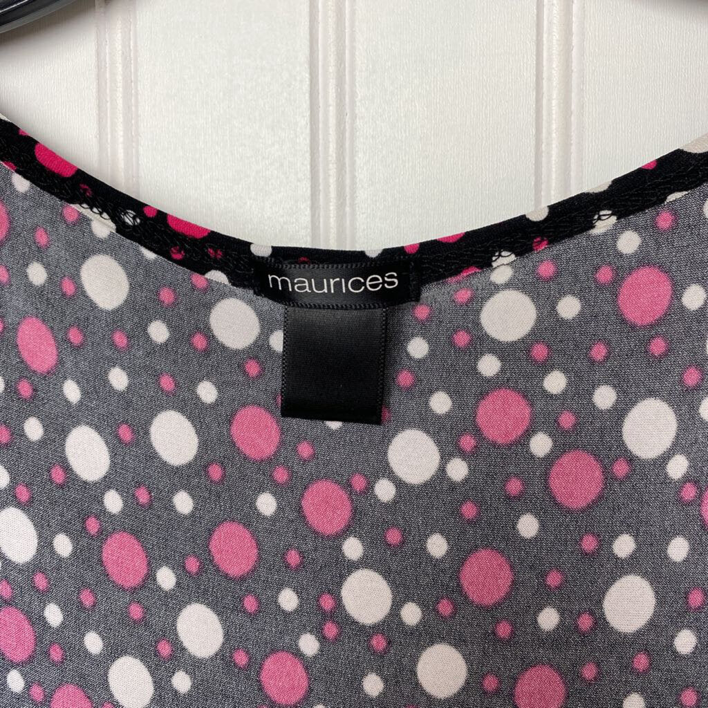 SQUARE NECK POLKA DOT TANK TOP