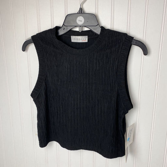SLEEVLESS RIBBED CROP TOP