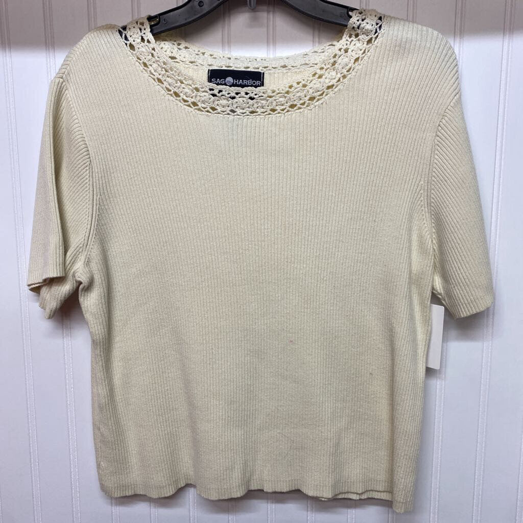 SHORT SLEEVE SWEATER