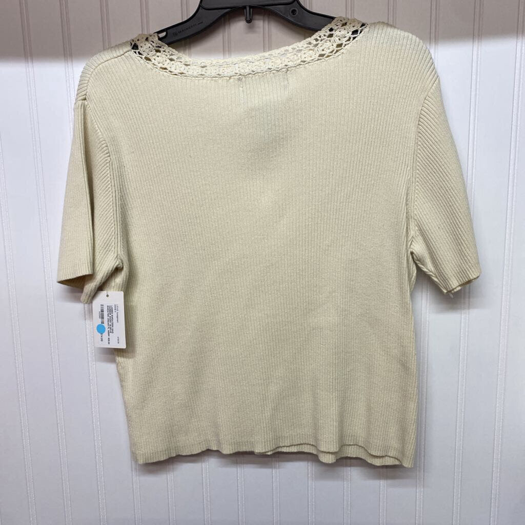 SHORT SLEEVE SWEATER
