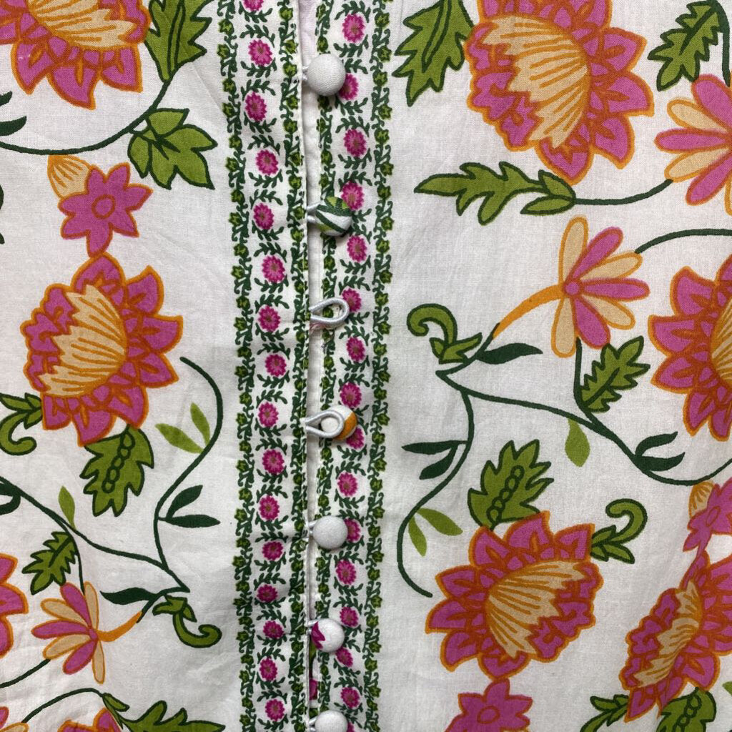 3/4 SLEEVED FLORAL DRESS