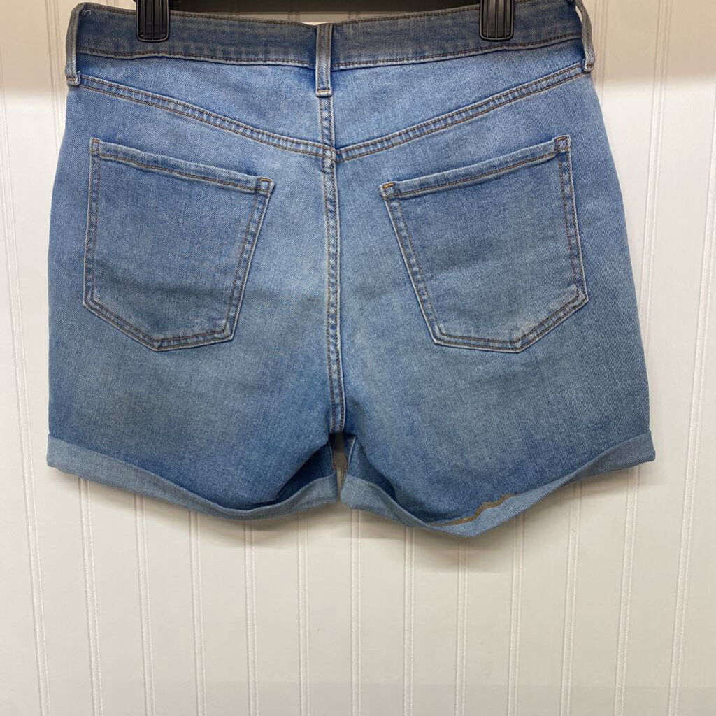 HIGH RISE DENIM SHORTS