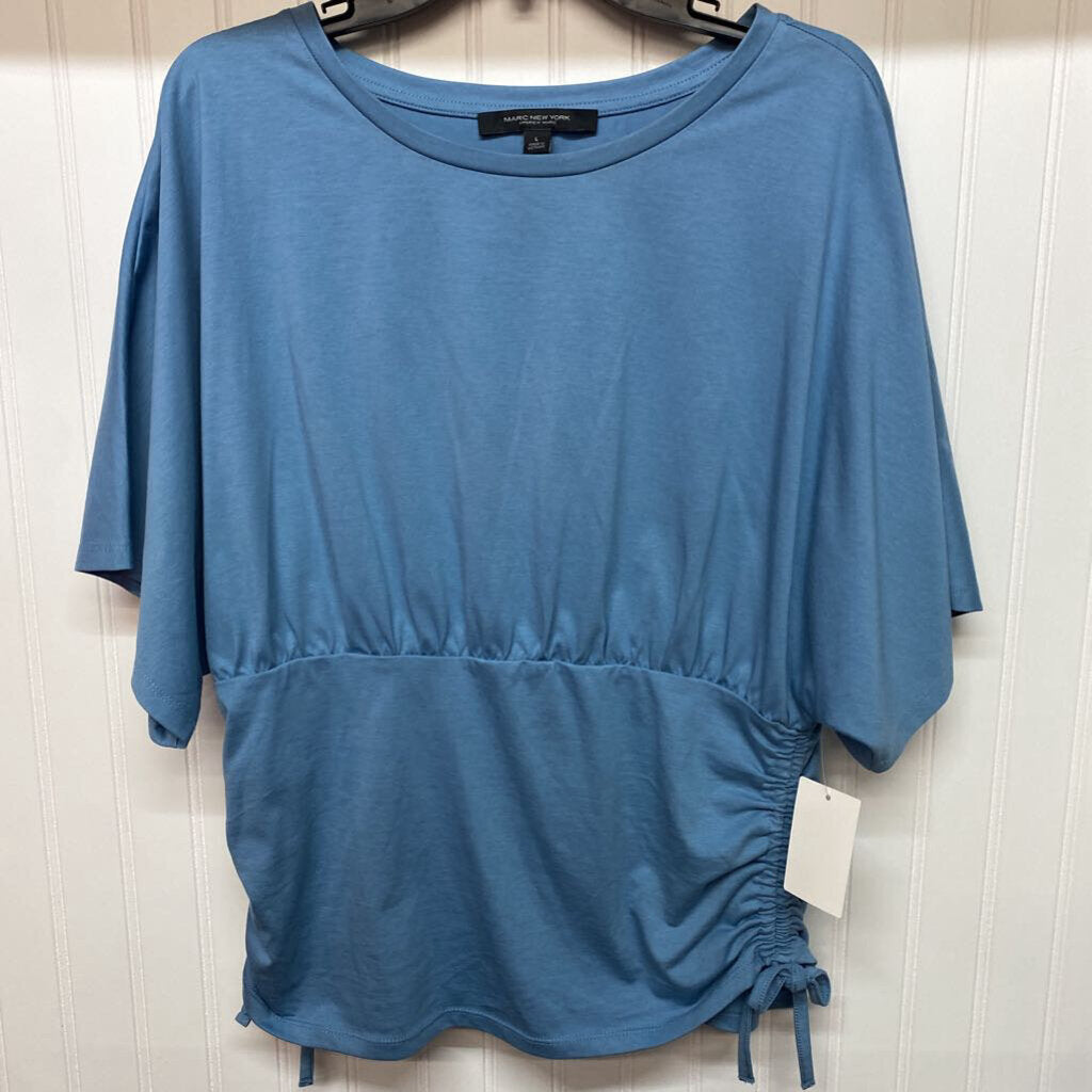 GATHERED WAIST SHORT SLEEVED