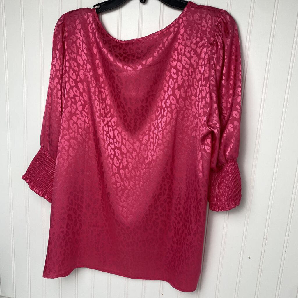 3/4 SLEEVED SATIN SHIRT