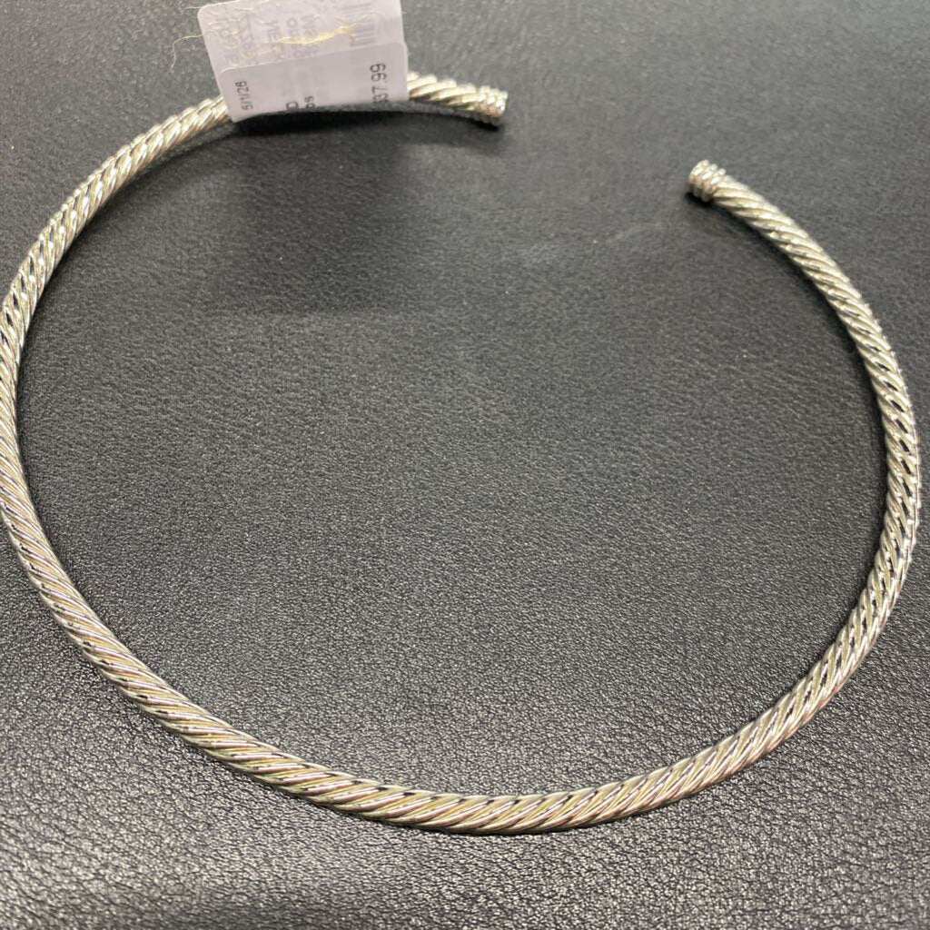 omega silver necklace