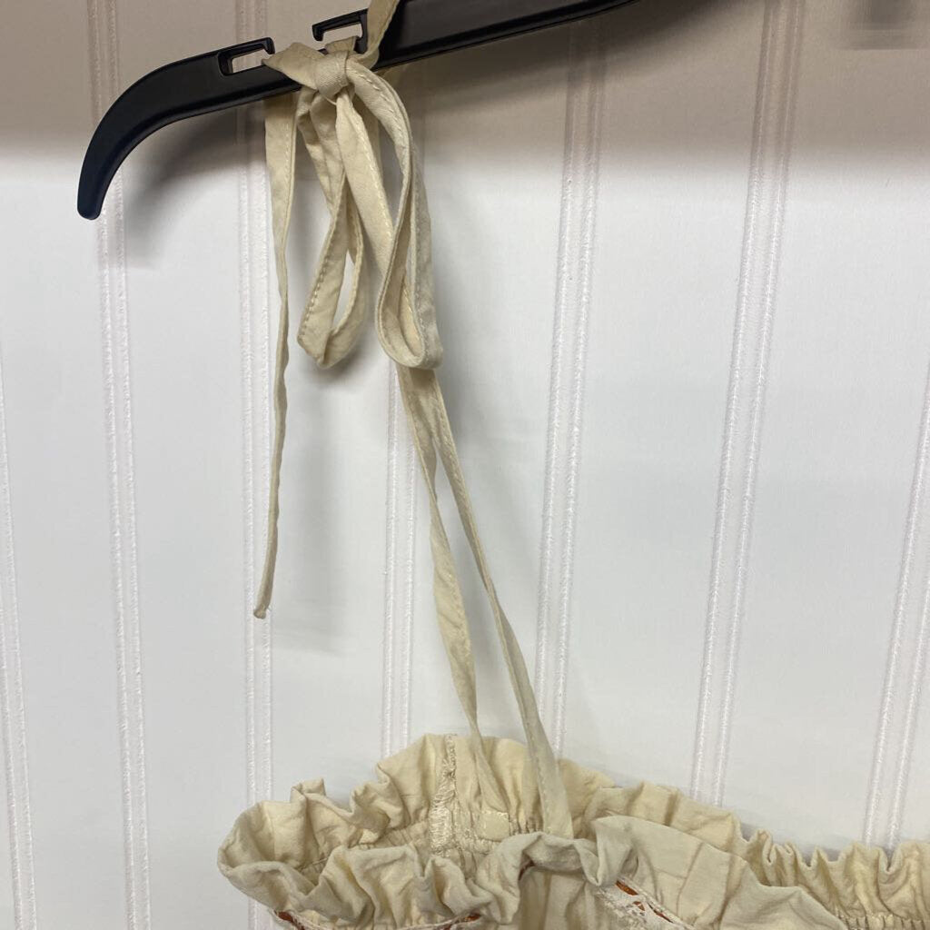 GATHERED HALTER TOP