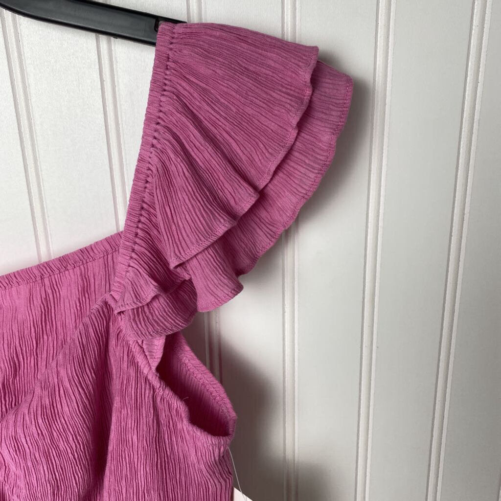 RUFFLE SLEEVED TOP