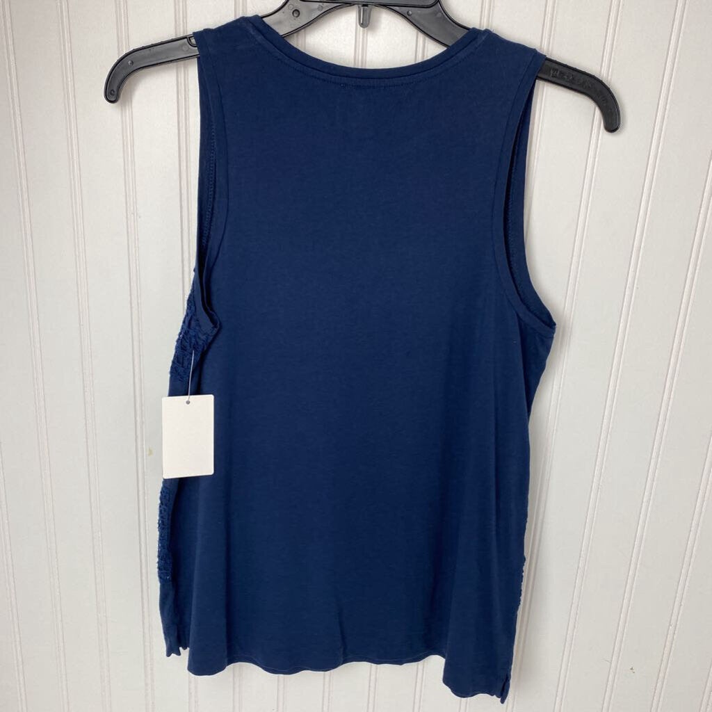 LACE EMBELLISHED TANK TOP