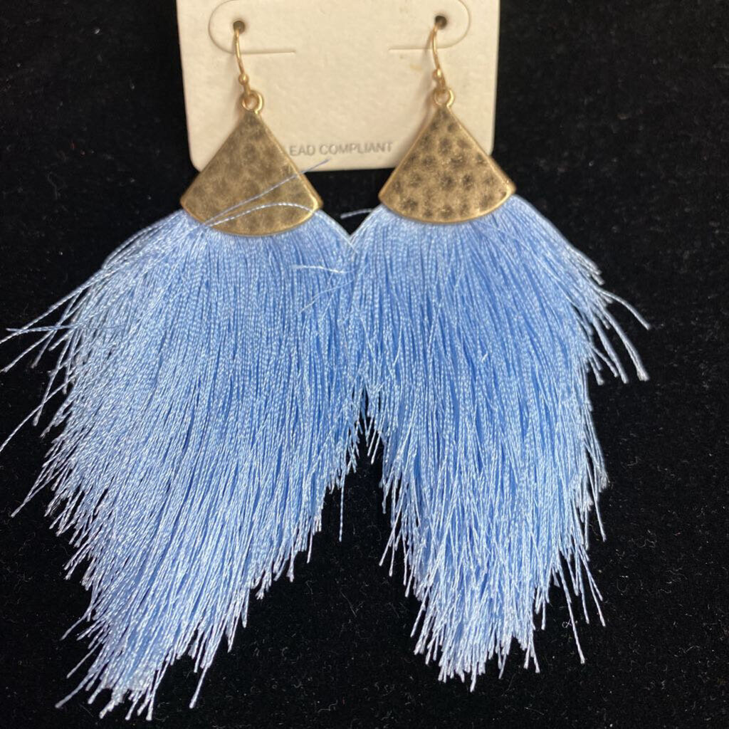 LONG FRINGE EARRINGS